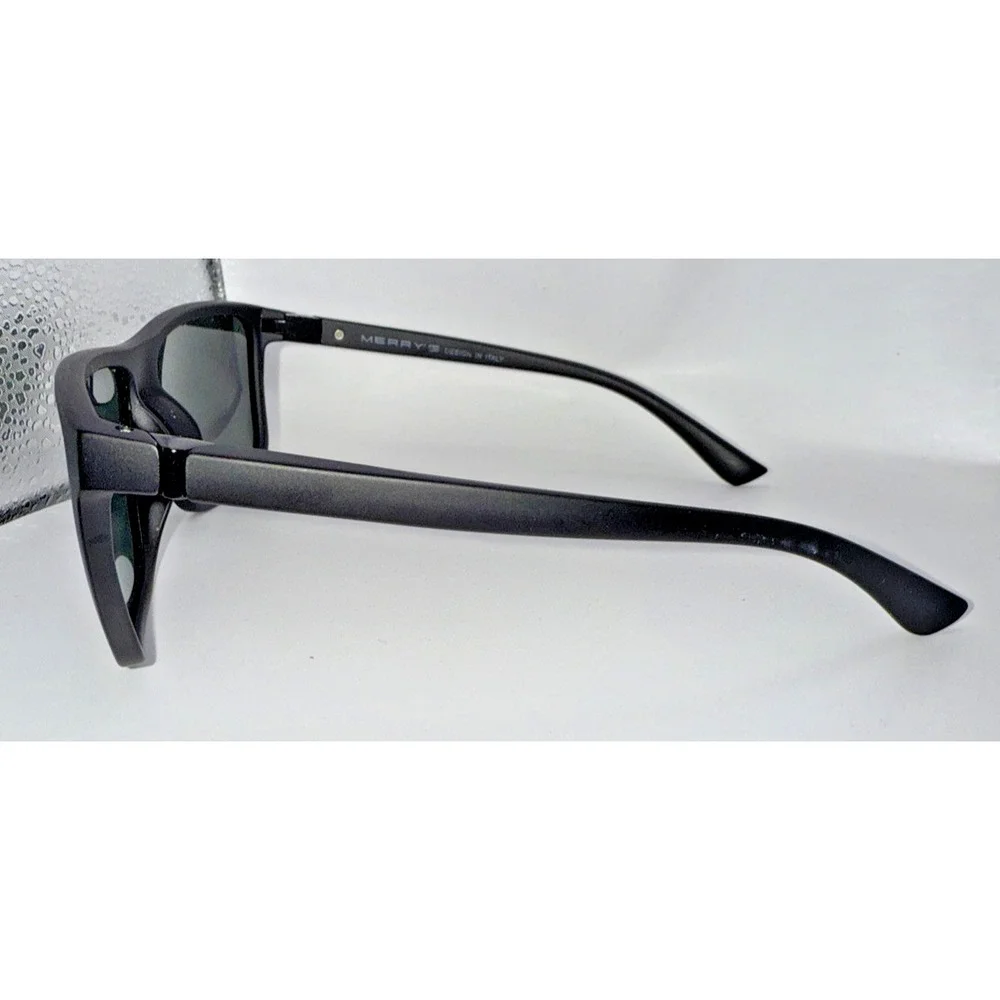 Merry's Classic Polarized Sunglasses S8225 - Black 100% UV Protection 58-16-131‎